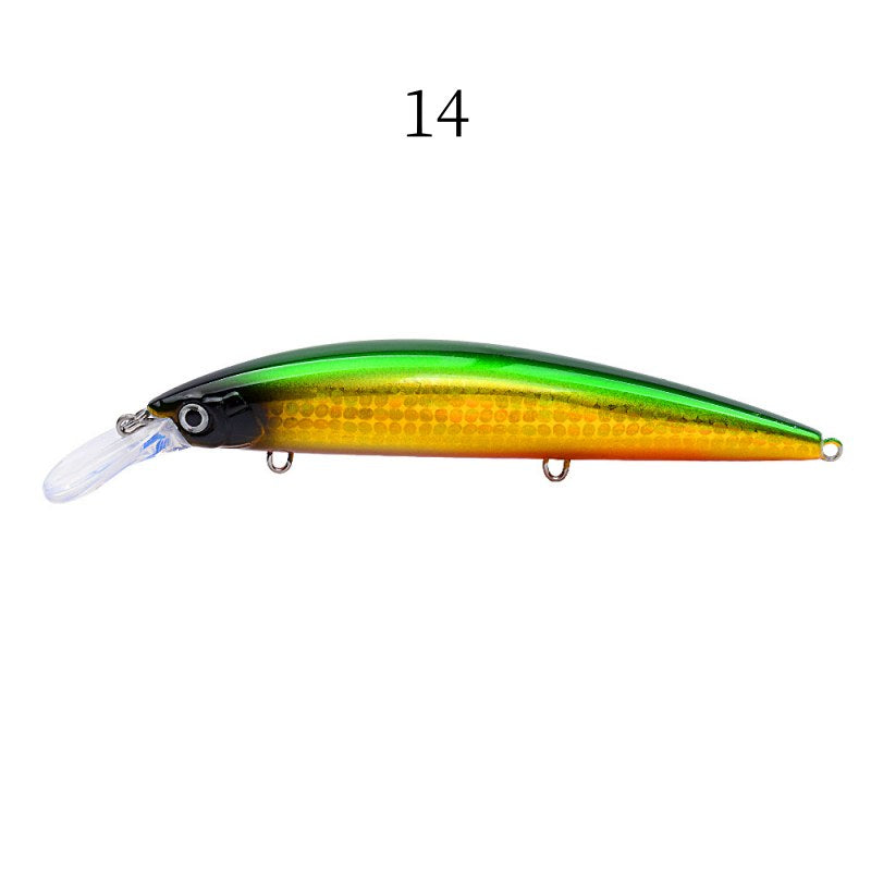 2 pcs 13.3cm 38.2g sinking heavy minnow lures