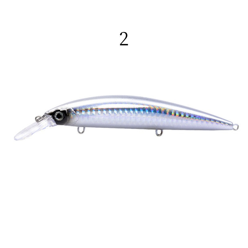 2 pcs 13.3cm 38.2g sinking heavy minnow lures