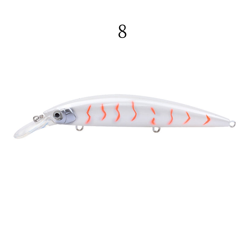 2 pcs 13.3cm 38.2g sinking heavy minnow lures