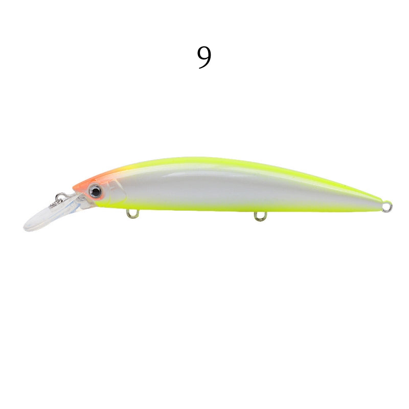 2 pcs 13.3cm 38.2g sinking heavy minnow lures