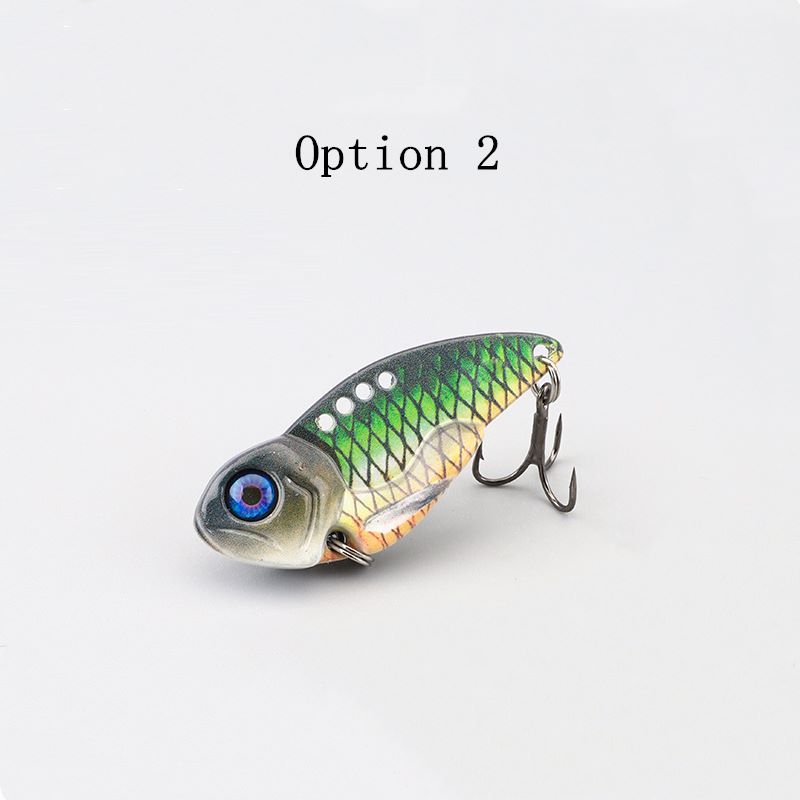 2pc 7/10/15/20g 3D printed metal colorful vibration bait