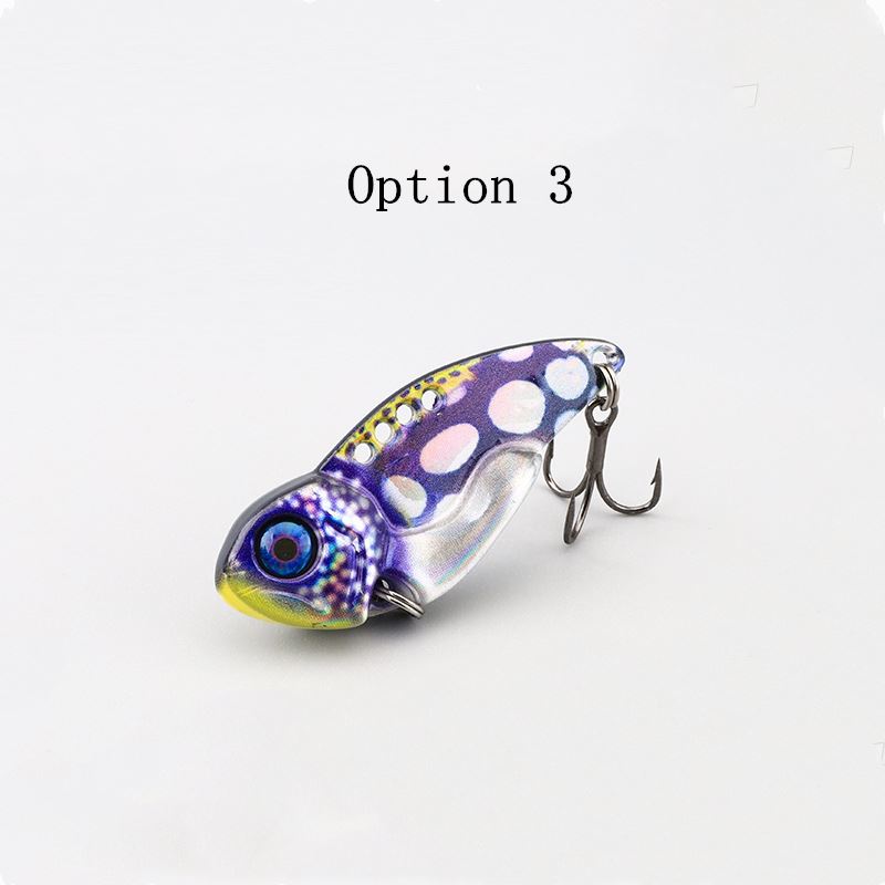 2pc 7/10/15/20g 3D printed metal colorful vibration bait