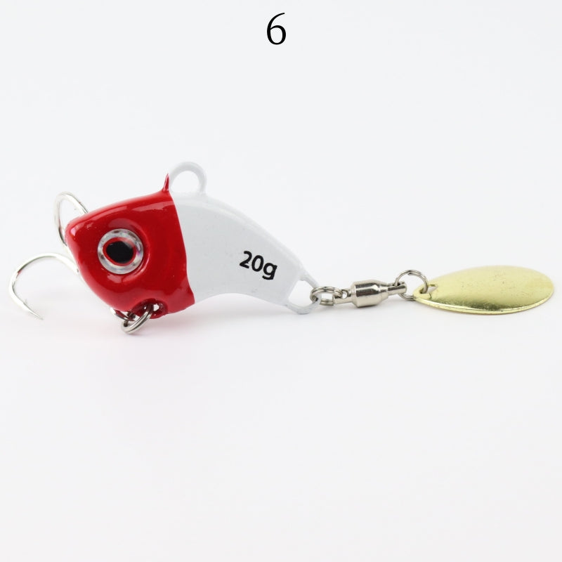 2pc 5/7/10/14/20g metal vibrating blade sinking fishing lure with spinner