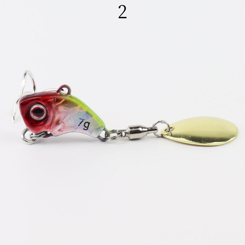 2pc 5/7/10/14/20g metal vibrating blade sinking fishing lure with spinner