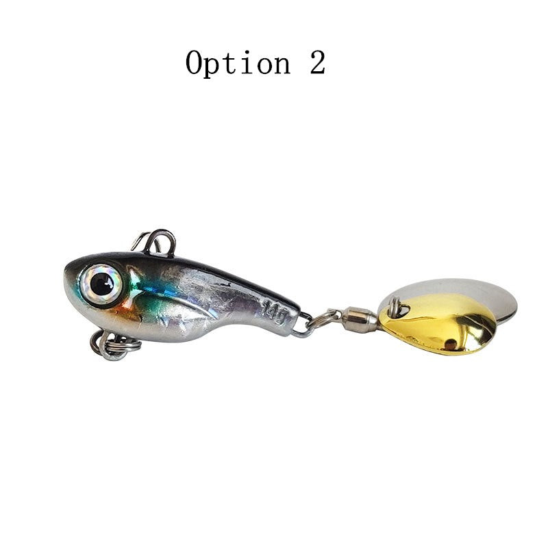 2pc 5/8/11/14/17/20g metal vibrating blade fishing lure with spinner