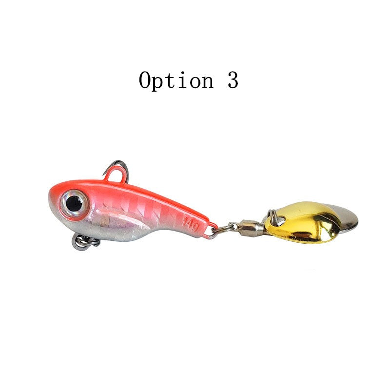 2pc 5/8/11/14/17/20g metal vibrating blade fishing lure with spinner