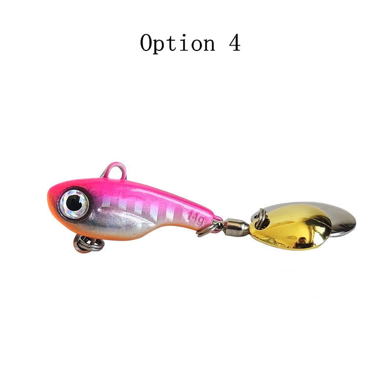 2pc 5/8/11/14/17/20g metal vibrating blade fishing lure with spinner