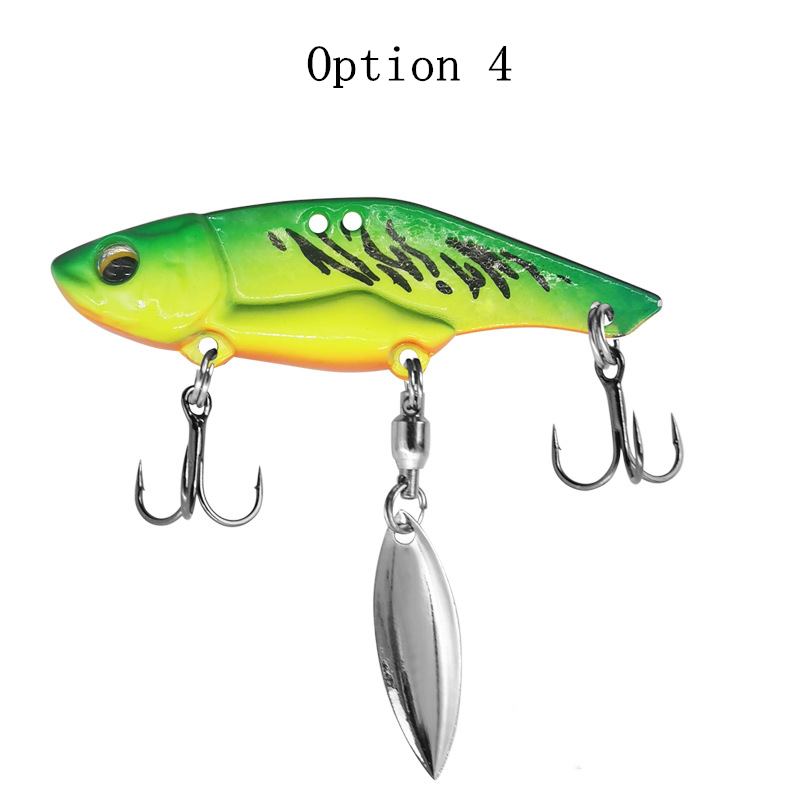 2pc 12g/16g metal vibrating blade fishing lure with spinner