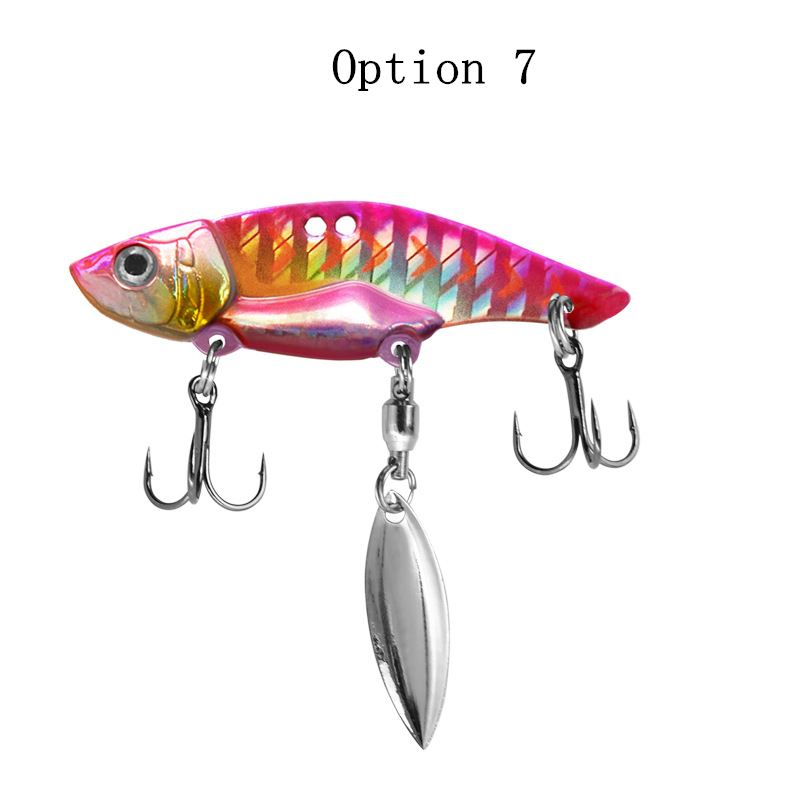 2pc 12g/16g metal vibrating blade fishing lure with spinner