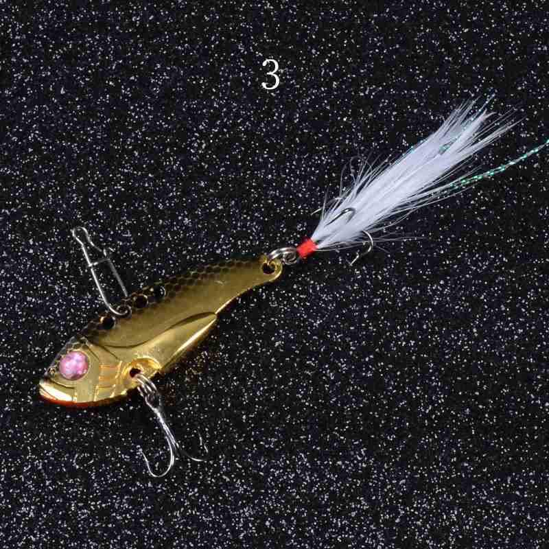 2 pcs 5.5cm 11g metal VIB sinking fishing lure