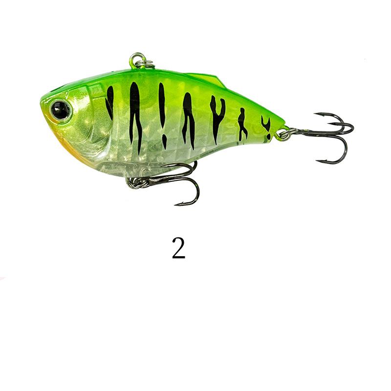 2pc 6cm 14.7g plastic sinking VIB lure lipless crankbait