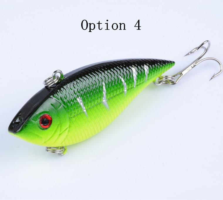 2pc 7cm 10.5g plastic sinking VIB lure lipless crankbait