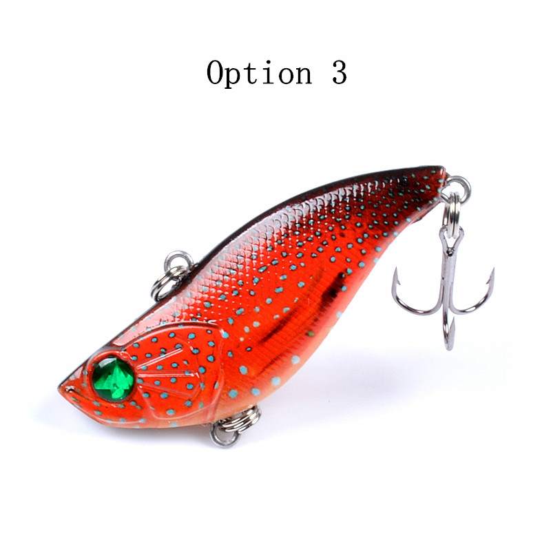 2pc 5.8cm 13.5g plastic VIB lure sinking lipless crankbait