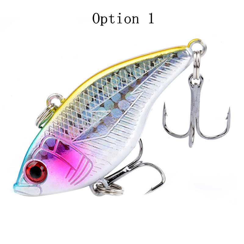 2pc 5cm 14g plastic sinking VIB lure lipless crankbait