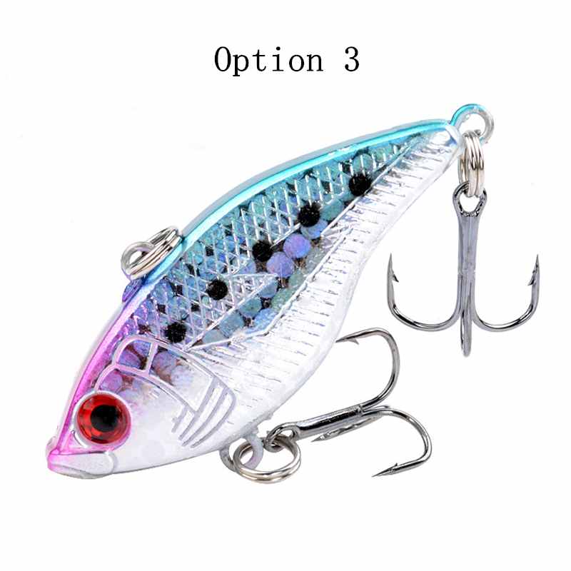 2pc 5cm 14g plastic sinking VIB lure lipless crankbait