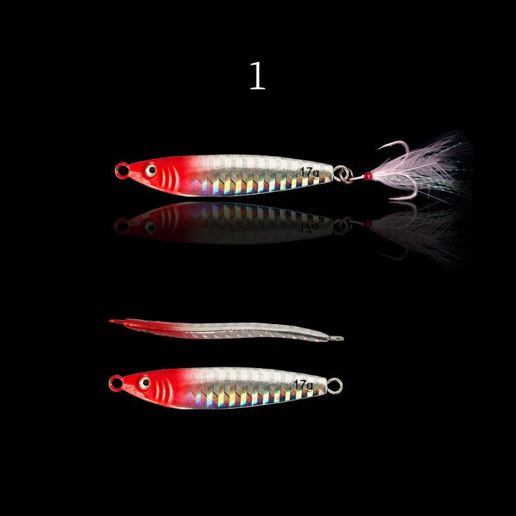 2 pc 25/30/40/60/80g S-shaped Jig fishing lure