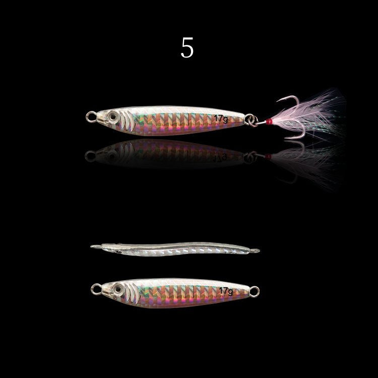 2 pc 25/30/40/60/80g S-shaped Jig fishing lure
