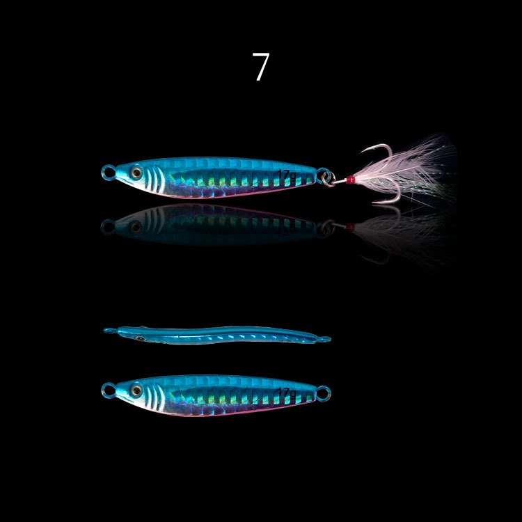 2 pc 25/30/40/60/80g S-shaped Jig fishing lure