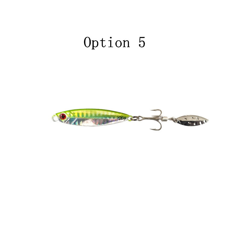 2pc 7/10/15/20/25/30/40g Jig metal lures with spinner