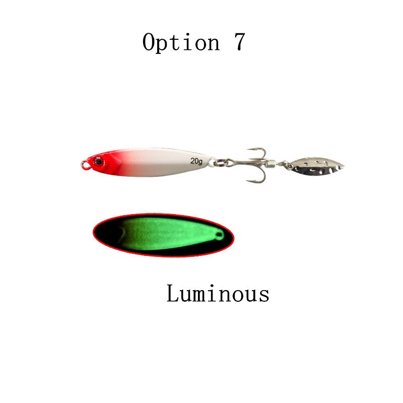 2pc 7/10/15/20/25/30/40g Jig metal lures with spinner