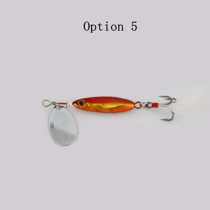 2pc 7/12/17g metal Jig lures with spinner