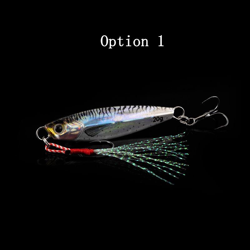 2pcs 7/10/15/20/25/30/40/60/80g metal Jig lures