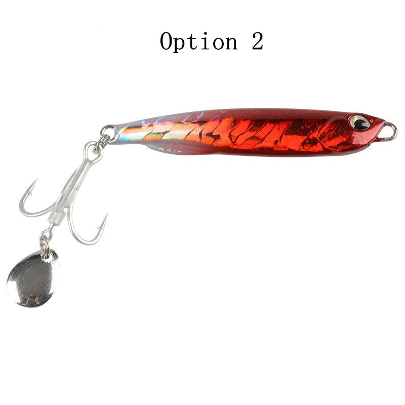2pcs 10/15/20/25/30/40/60g metal Jig lures with spinner
