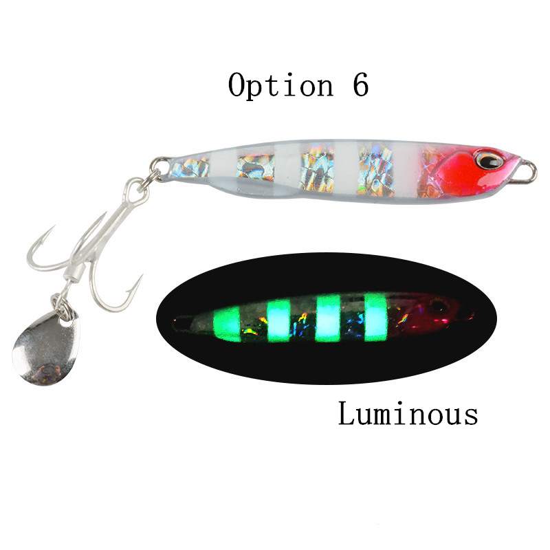 2pcs 10/15/20/25/30/40/60g metal Jig lures with spinner