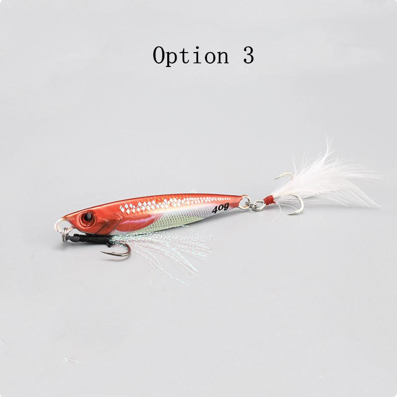 2pcs 20/30/40/60/80g 3D Live Scale Baitfish metal Jig Lures
