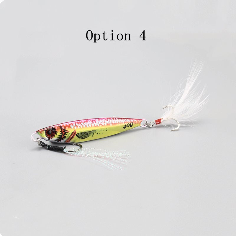 2pcs 20/30/40/60/80g 3D Live Scale Baitfish metal Jig Lures