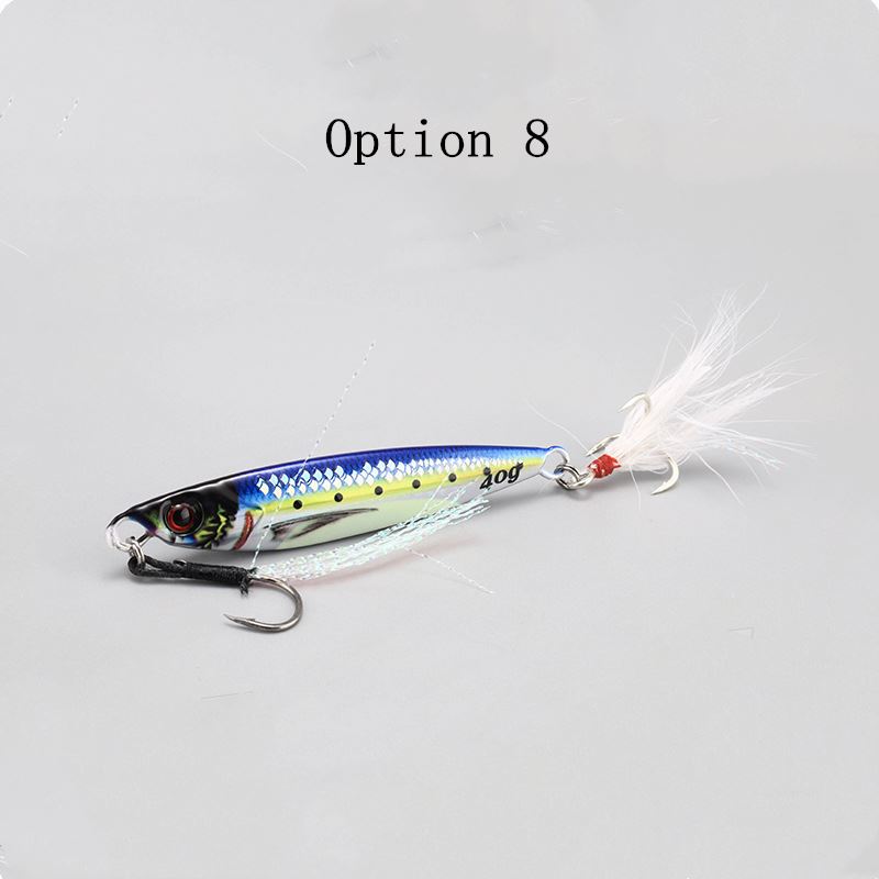 2pcs 20/30/40/60/80g 3D Live Scale Baitfish metal Jig Lures