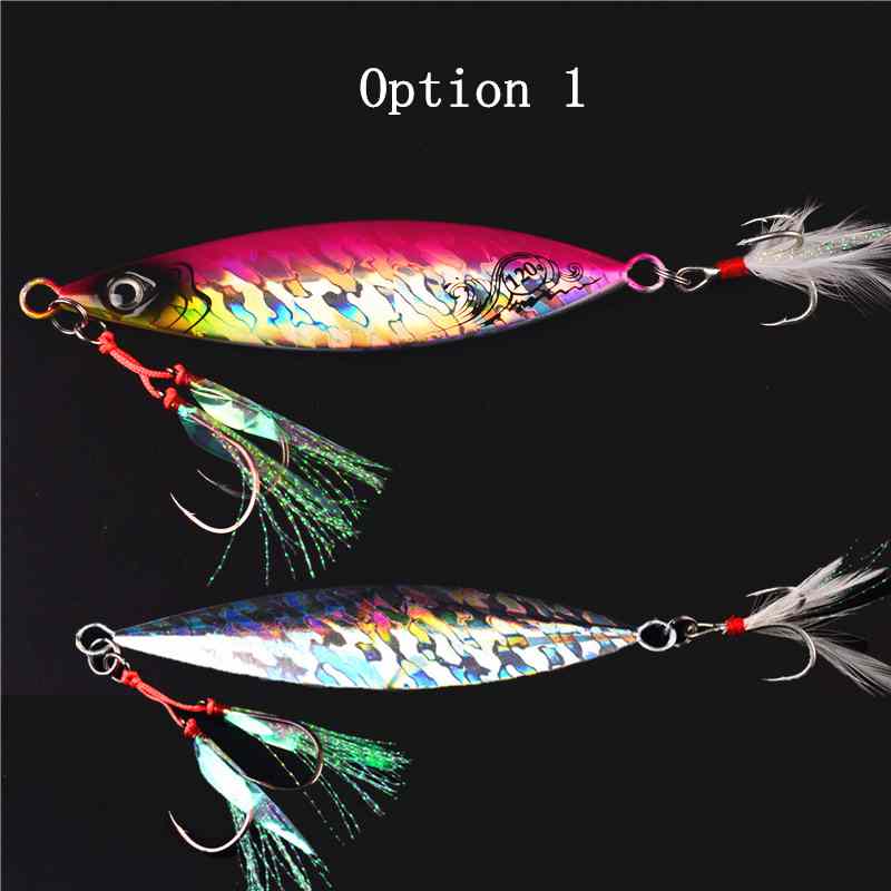 2pcs 20/40/60/80/100/120/150/200g Iron Plate Lure
