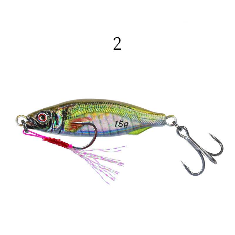 2pc 10/15/20g 3D printed JIG lure