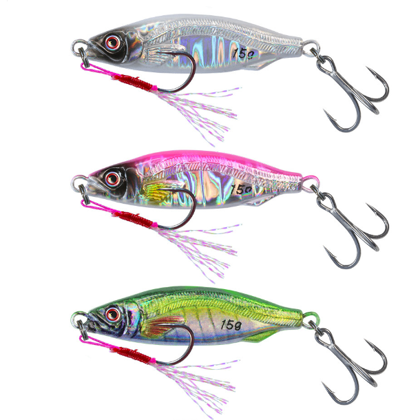 2pc 10/15/20g 3D printed JIG lure