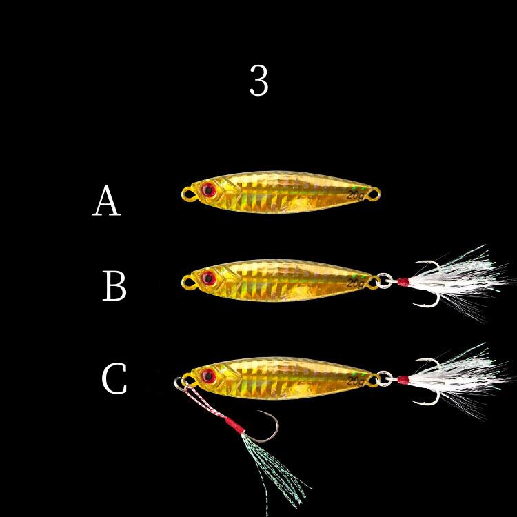 2 pc 30/40/60/80g metal Jig fishing lures made in China