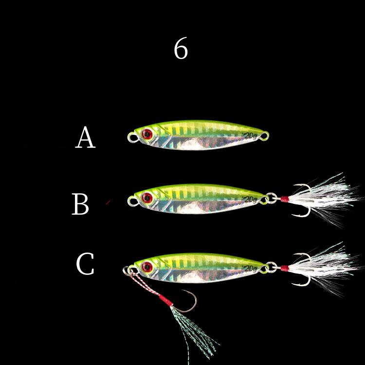 2 pc 30/40/60/80g metal Jig fishing lures made in China