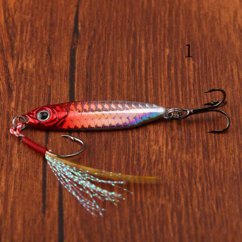 2pc 7/10/15/20/25/30g  Imitation fish scales metal Jig lure