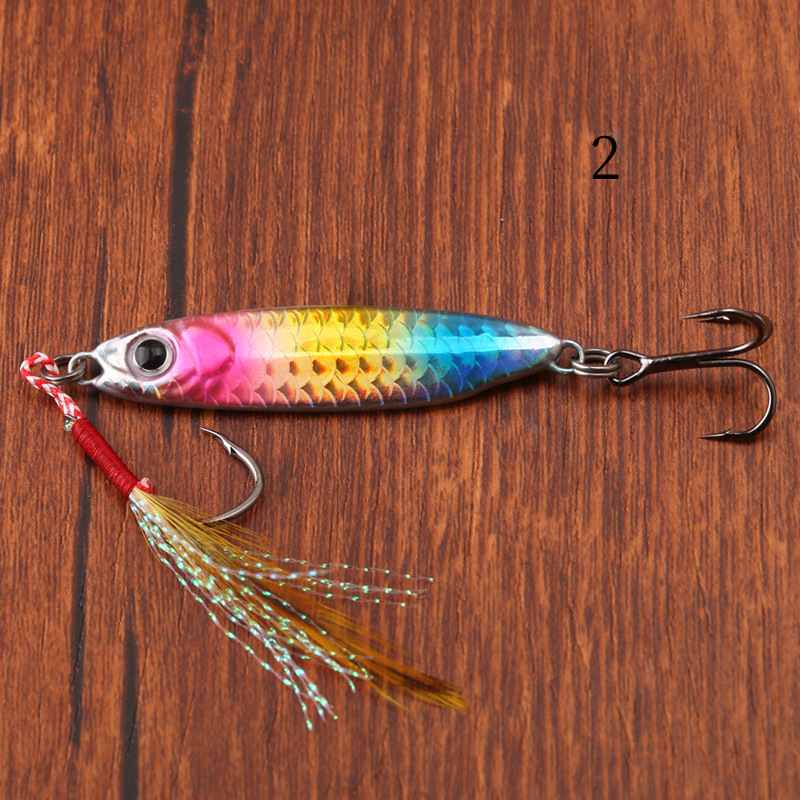 2pc 7/10/15/20/25/30g  Imitation fish scales metal Jig lure