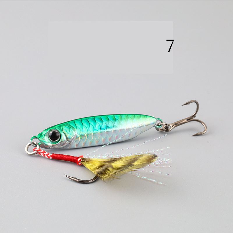 2pc 7/10/15/20/25/30g  Imitation fish scales metal Jig lure