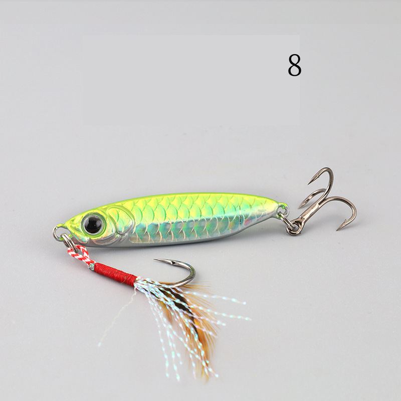 2pc 7/10/15/20/25/30g  Imitation fish scales metal Jig lure