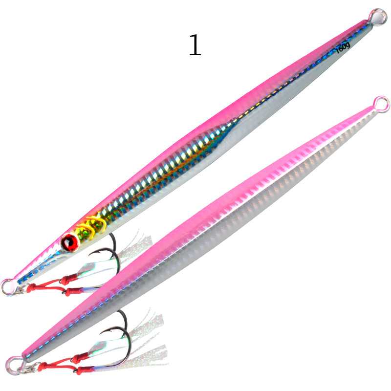 2pc 60/80/160/200/250/300/350/400g long range heavy metal jig lure