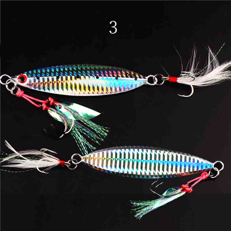 2pc 40/60/80/100/130/160/200 sea iron plate jigging lures