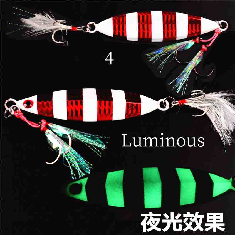 2pc 40/60/80/100/130/160/200 sea iron plate jigging lures