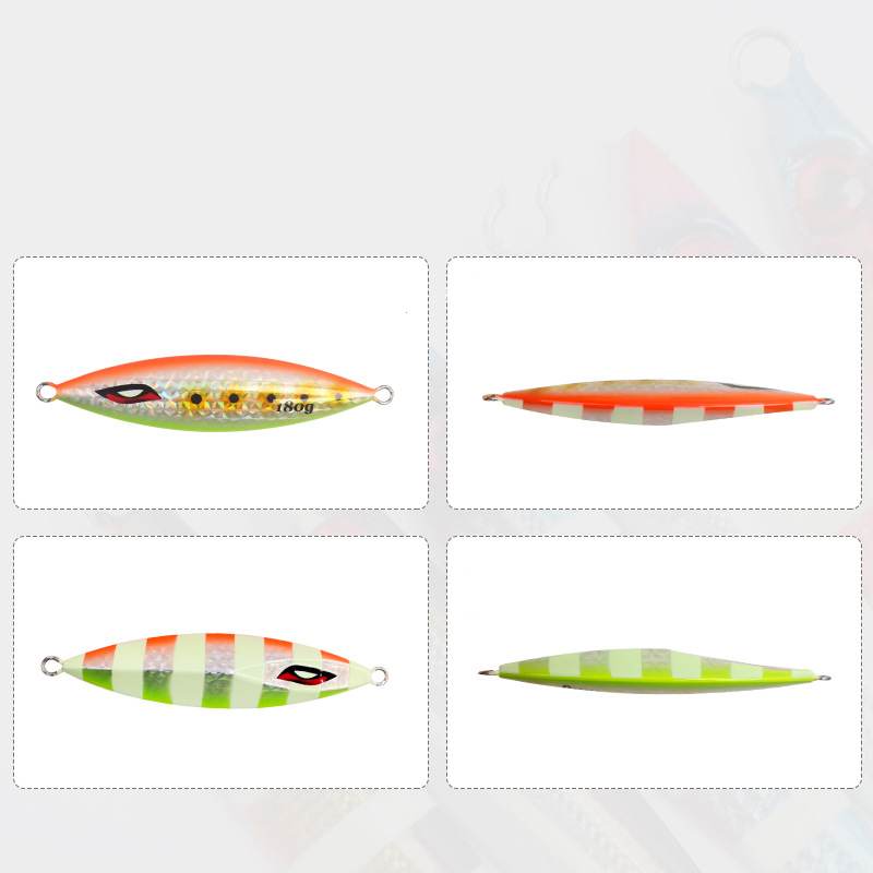 2pc 40/60/80/100/130/150/180/200/220/300/500/750/1000g luminous jig lure
