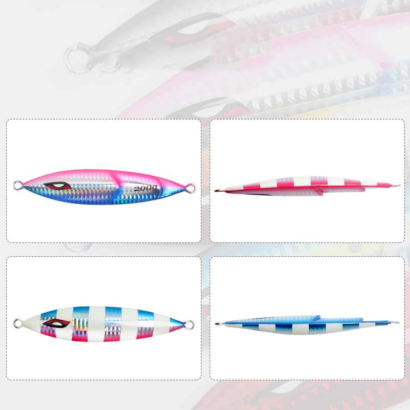2pc 60/80/100/120/150/200/250g luminous jig lure