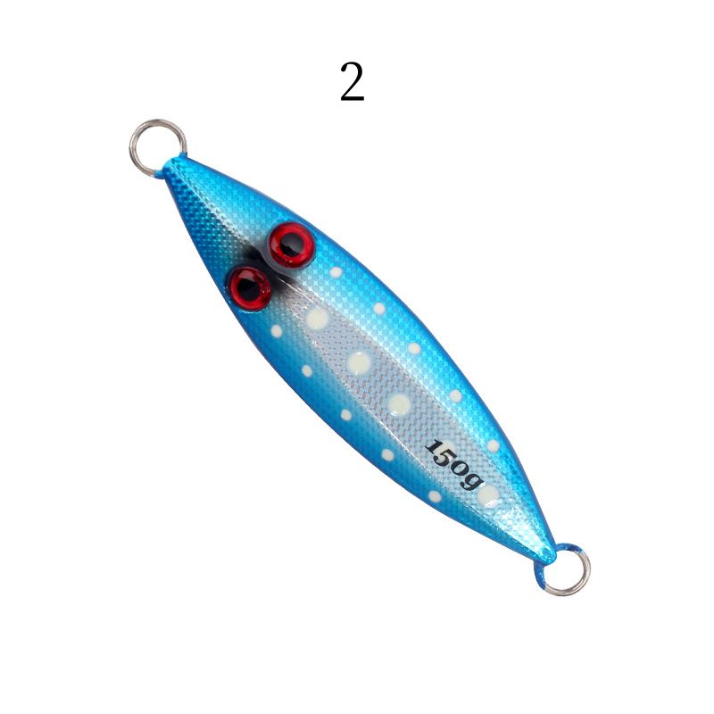 2pc 100/150/200/250g luminous jig lure