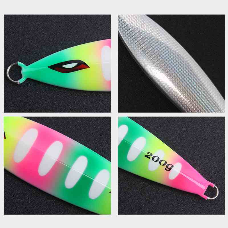 2pc 130/150/180/200/220g luminous jig lure