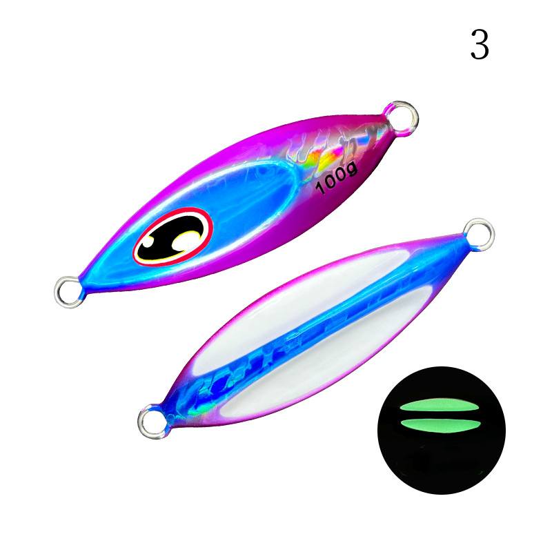 2pc 40/60/80/100g luminous jig lure