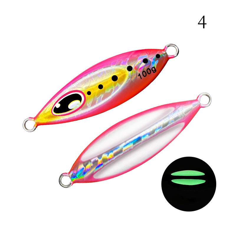 2pc 40/60/80/100g luminous jig lure