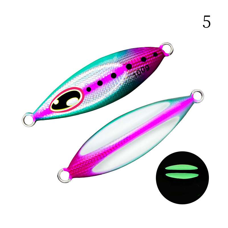 2pc 40/60/80/100g luminous jig lure